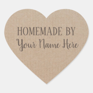 Adesivo Coração Homemade Do Artesanato De Vintage Do Cookie Cake