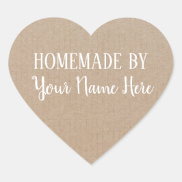 Adesivo Coração Homemade Do Artesanato De Vintage Do Cookie Cake