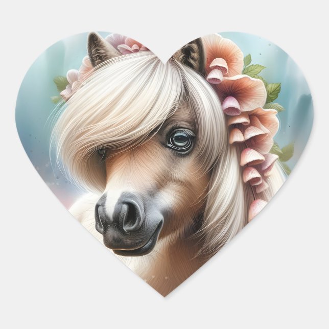 ADESIVO CORAÇÃO HORSIE STICKER (Frente)