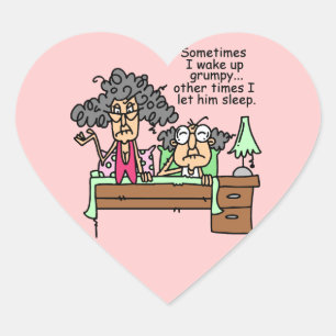 Adesivo Coração Humorista, Deixem-se dormir