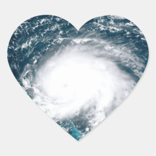 Adesivo Coração Hurricane off the coast of Florida