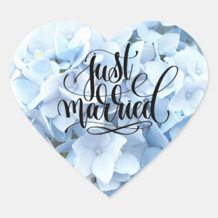 Adesivo Coração Hydrangea Heart Stickers