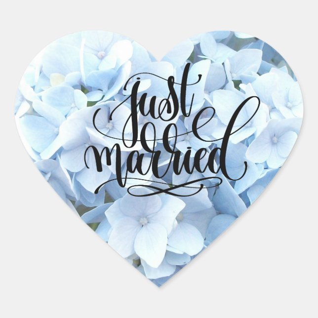 Adesivo Coração Hydrangea Heart Stickers (Frente)