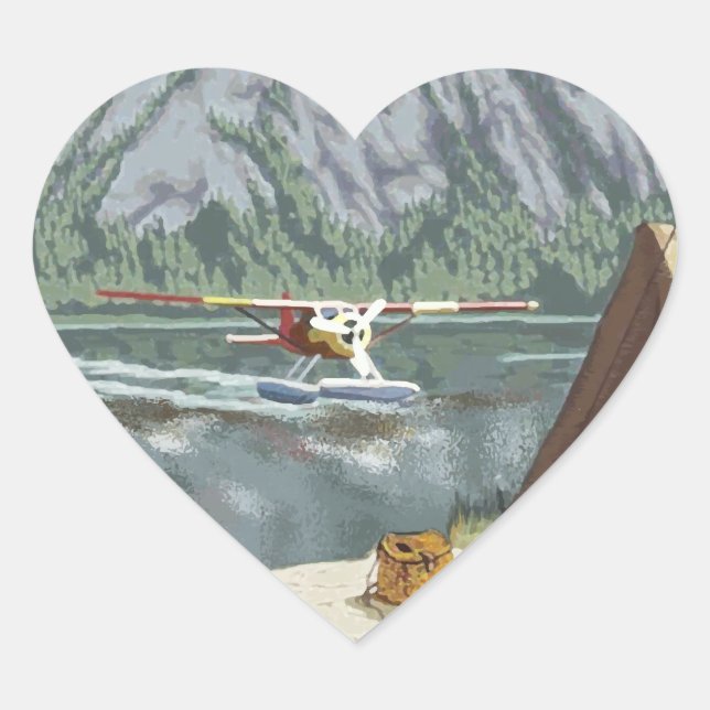 Adesivo Coração I Heart Alaska (Frente)