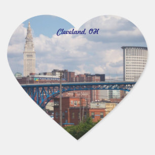Adesivo Coração I Heart Cleveland Sticker