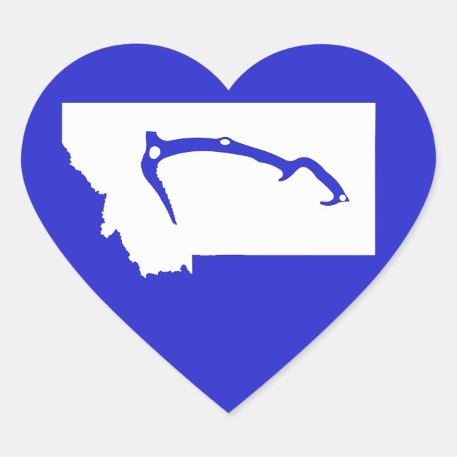 Adesivo Coração Ice Climb Montana (Frente)