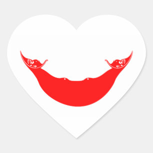 Adesivo Coração ilha páscoa