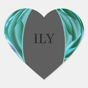Adesivo Coração ILY Sticker