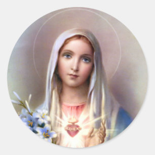 Adesivo Coração imaculado de Mary