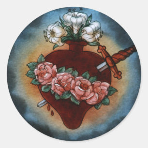 Adesivo Coração imaculado de Mary