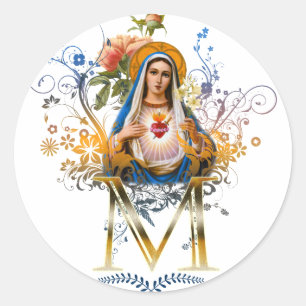 Adesivo Coração imaculado de Mary