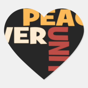 Adesivo Coração impressão do Love Rocks Peace Art de 2014