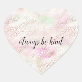 Adesivo Coração Impressão Grelha-Leopardo-Dourada Rosa-Rosa