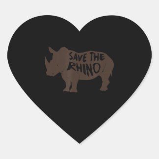 Adesivo Coração Impressionante Save Rhino T Light Versão da Luz