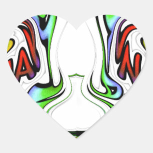 Adesivo Coração Incrível Impressão de Arte do Corredor de Hakuna M