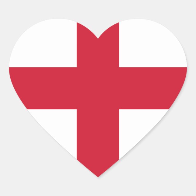 Adesivo Coração inglaterra (Frente)