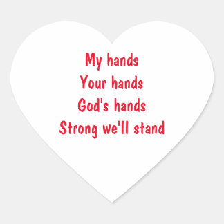 Adesivo Coração Inspirational Heart Sticker