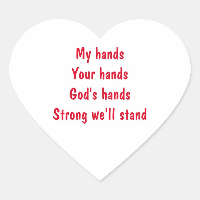 Adesivo Coração Inspirational Heart Sticker (Frente)