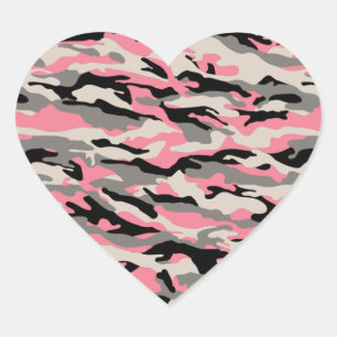 ADESIVO CORAÇÃO INVERNO CAMO COR-DE-ROSA