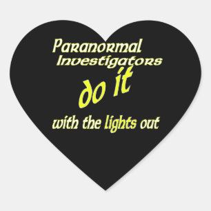 Adesivo Coração Investigadores Paranormais