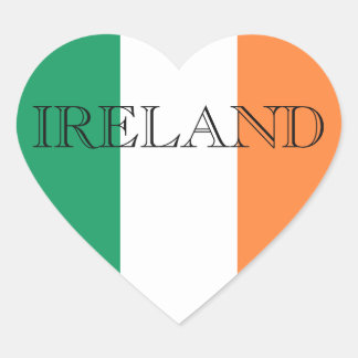 Adesivo Coração Irish Flag Ireland stkcnt