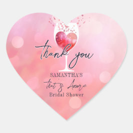 Adesivo Coração Isso É Mais Um Vino Italiano Antes Do Chá de panel