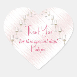 Adesivo Coração Itinerário do Fim de Semana do Último Rendez Veuve