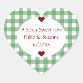 Adesivo Coração Jalepeno Jelly Wedding Favor Jar Sticker Labels