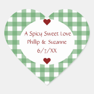 Adesivo Coração Jalepeno Jelly Wedding Favor Jar Sticker Labels