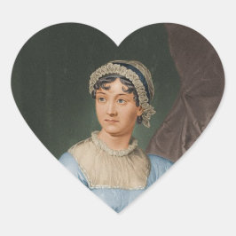 Adesivo Coração Jane Austen Stickers