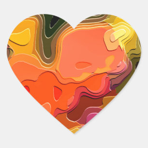 ADESIVO CORAÇÃO JARDIM DE FLOR