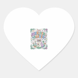 Adesivo Coração Jardim Unicórnio Coelho Kawaii Tipografia Design_