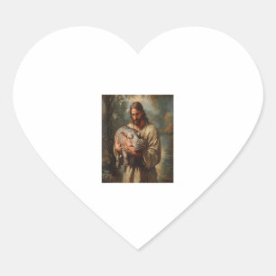 Adesivo Coração Jesus carregar Moo-Deng Jesus ama Moo Deng Baby Py