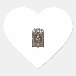 Adesivo Coração Jesus Vitral Jesus Vitral Catedral 