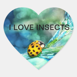 Adesivo Coração joaninha