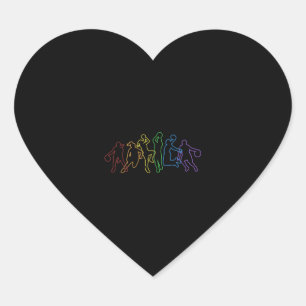 Adesivo Coração Jogador LGBT do Rainbow Lover Pro