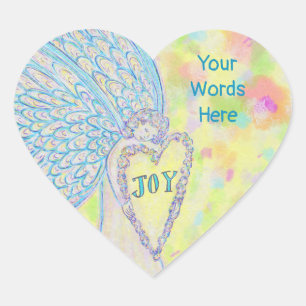 Adesivo Coração Joy Guardian Angel Art Custom Decal Stickers