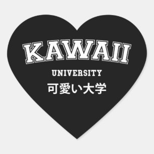 ADESIVO CORAÇÃO KAWAII UNIVERSITY HEART STICKER