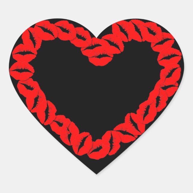 Adesivo Coração Kissy Heart (Frente)