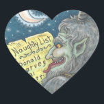 ADESIVO CORAÇÃO KRAMPUS NAUGHTHT CHILDREN LIST CHRISTMAS STICKERS<br><div class="desc">QUEM ESTÁ NA SUA LISTA ESTE ANO? Folha de KRAMPUS,  Coração...  Procure Itens Correspondentes Susan Brack Design</div>