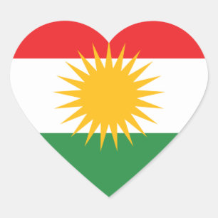 Adesivo Coração kurdistan