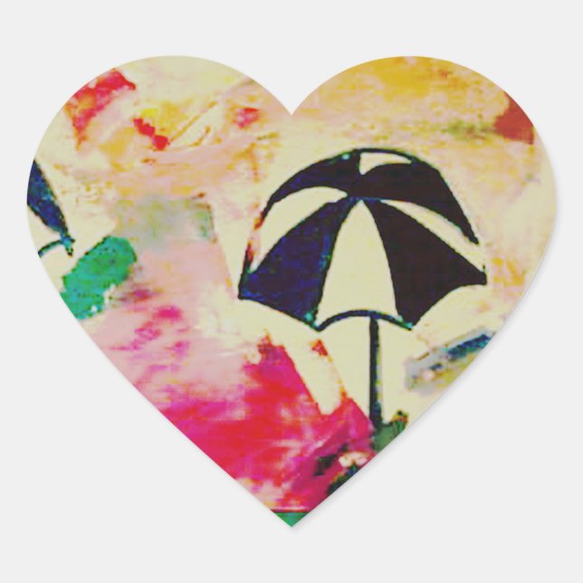 Adesivo Coração La Playa Heart Sticker (Frente)