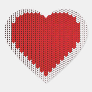 Adesivo Coração Lã Simples de malha Olha eu te amo Dia de os namor