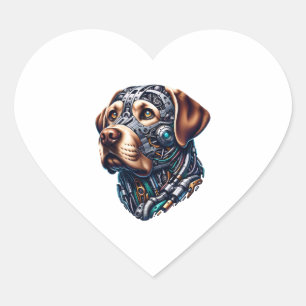Adesivo Coração Labrador Lover Android Inspirou Arte