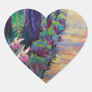 Adesivo Coração Lady Slippers no caminho