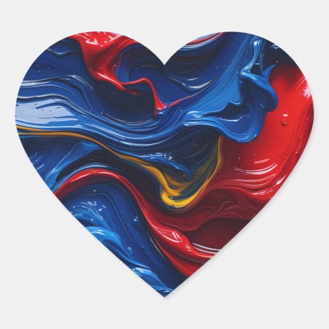 Adesivo Coração Layers Upon Layers Of Paint (Frente)