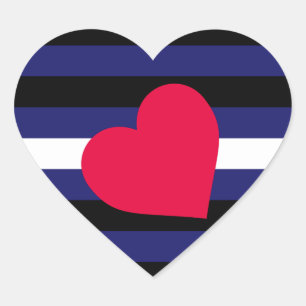 Adesivo Coração Leather Pride