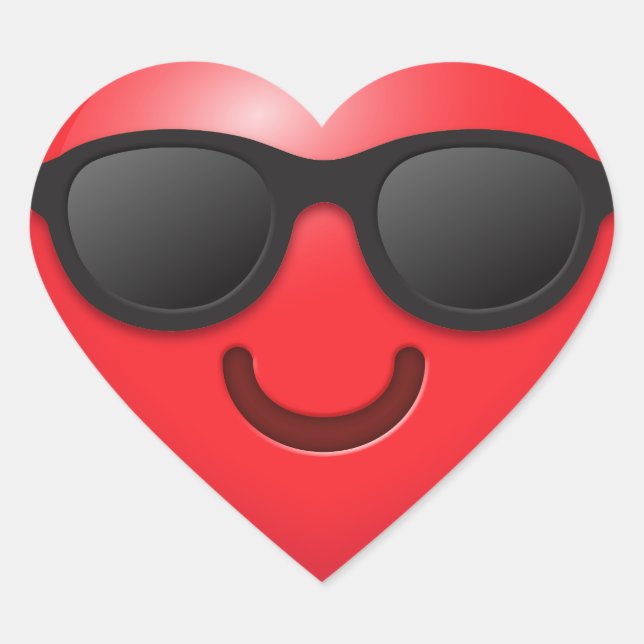 Adesivo Coração Legal Emoji Heart (Frente)