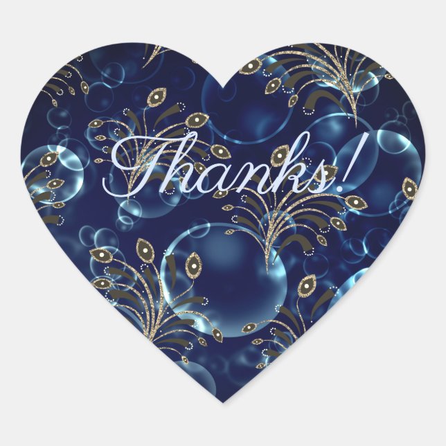 Adesivo Coração Lentes azuis, boque (Frente)