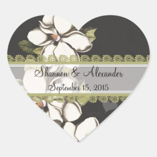 Adesivo Coração Leve Ivory Vintage Magnolia Stickers